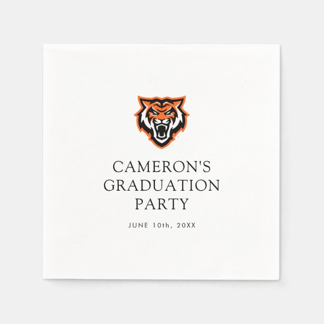 Serviette En Papier Idaho State University Bengals Spirit Design (Devant)