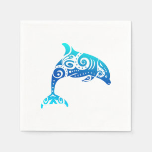 Serviette En Papier Idée-cadeau pour les dauphins maoris polynésiens