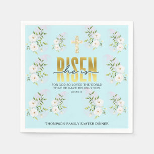 Serviette En Papier Il Est Ressuscité Citation Religieuse Chrétienne B