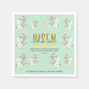 Serviette En Papier Il Est Ressuscité Citation Religieuse Chrétienne M