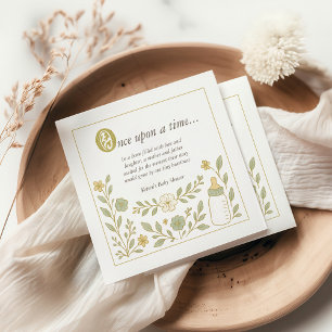 Serviette En Papier Il était une fois un nouveau Baby shower de chapit