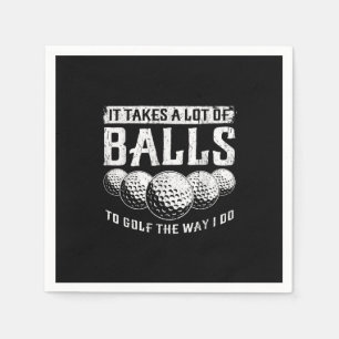 Serviette En Papier Il Faut Beaucoup De Ballons Au Golf Comme Je Le Fa