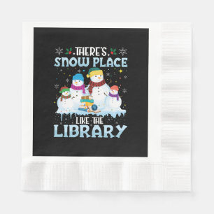 Serviette En Papier Il y a un endroit de neige comme la bibliothèque N