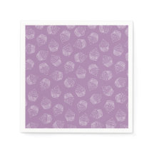 Illustration de cupcake violet