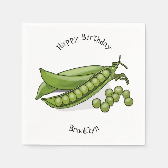 Serviette En Papier Illustration de dessin de pois (Devant)