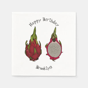 Serviette En Papier Illustration de dragon fruit