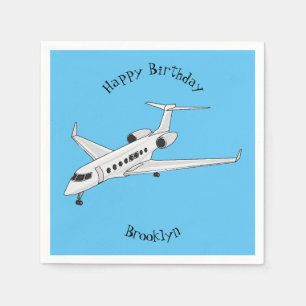 Serviette En Papier Illustration de jet privé