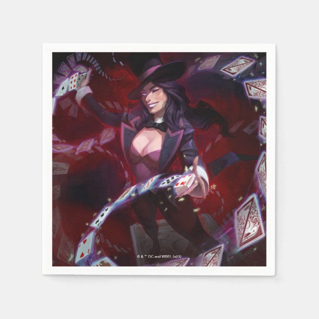 Serviette En Papier Illustration de la crise infinie de Zatanna (Devant)