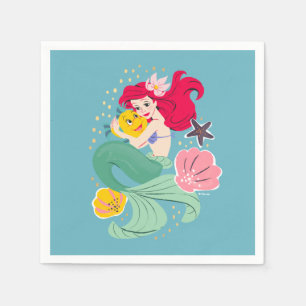 Serviette En Papier Illustration de la princesse Ariel