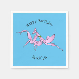 Serviette En Papier Illustration de l'orchidée mante