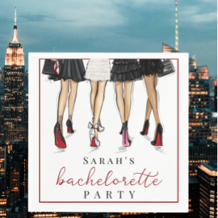 Serviette En Papier Illustration de mode pour enterrement de vie de je