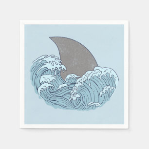 Serviette En Papier Illustration de requin