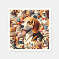 Illustration du Beagle rétro