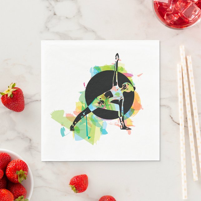 Serviette En Papier Illustration d'une femme (Créateur téléchargé)