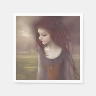Serviette En Papier Imaginaire Whimsical Petite Fée