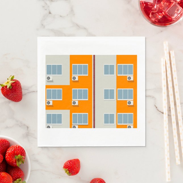 Serviette En Papier Immeuble moderne avec climatiseurs (Créateur téléchargé)
