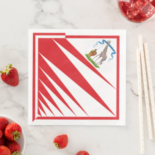 Serviette En Papier Imperiale Contrada della Giraffa - Giraffe Palio