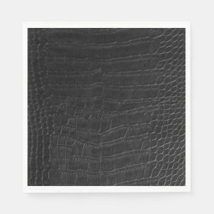 Serviette En Papier Impression de cuir de faux crocodile alligator noi
