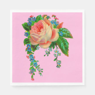 Serviette En Papier Impression florale victorienne