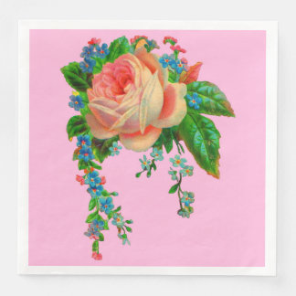 Serviette En Papier Impression florale victorienne