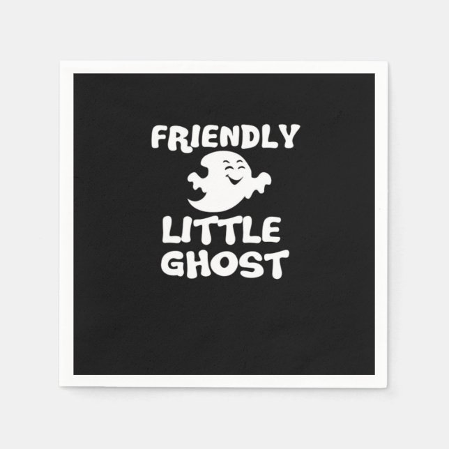 Serviette En Papier Imprimer Little Boo Halloween (Devant)