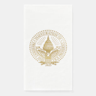 Serviette En Papier Inauguration du logo inaugural du président Trump 