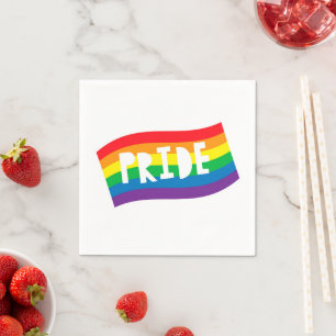 Serviette En Papier Indicateur Rainbow de Pride