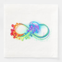 Infini avec méduse arc-en-ciel