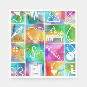 Serviette En Papier Infirmière Amour