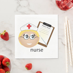 Serviette En Papier Infirmière avec presse-papiers médical et thermomè