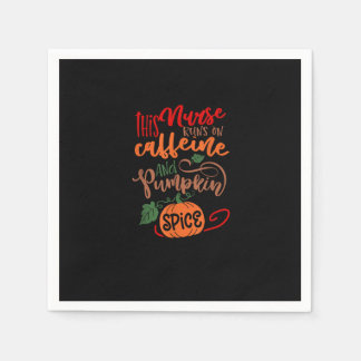 Serviette En Papier Infirmière Citrouille Épice Et Tout Nice Café Lov