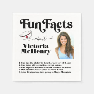 Serviette En Papier Infirmière Fun Facts Graduation Photo