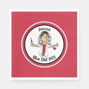 Serviette En Papier Infirmière tirée à la main - École Médicale de dip