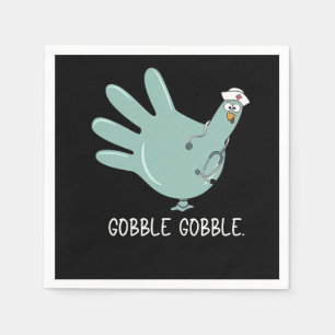 Serviette En Papier Infirmière Urgences Dinde Gobble Squad Infirmière 