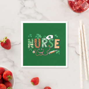 Serviette En Papier Infirmière Vie Infirmière Cadeaux de la Journée Jo