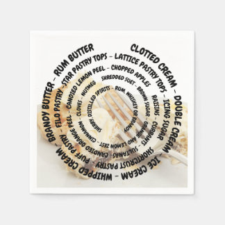 Serviette En Papier Ingrédients à tarte concentré avec garnitures