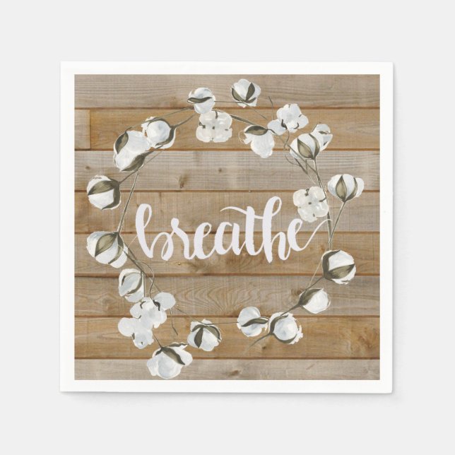 Serviette En Papier Inspiration agricole - Respirer (Devant)