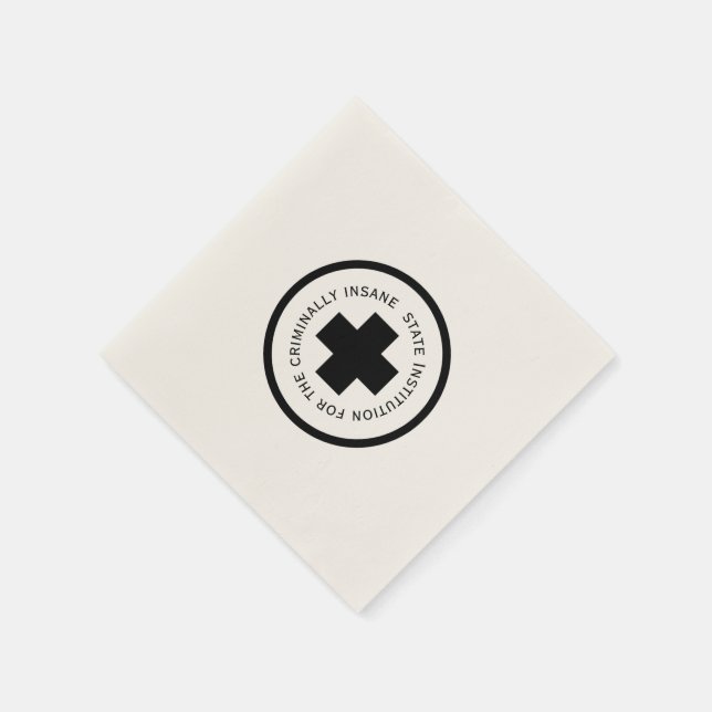 Serviette En Papier Institution D'État Pour Les Criminellement Insanes (Coin)
