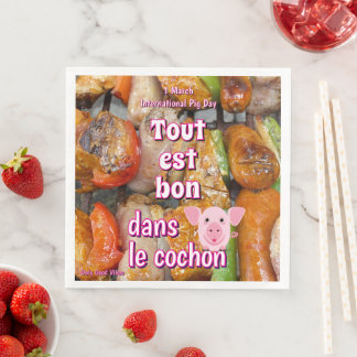 Serviette En Papier International Pig Day