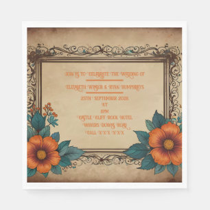 Serviette En Papier Invitation carte postale
