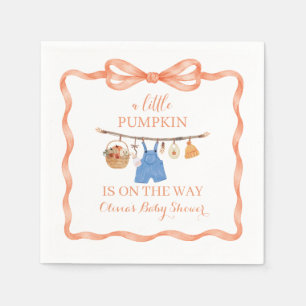 Serviette En Papier Invitation pour une Baby Shower Automnale Bébé Cit