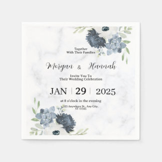 Serviette En Papier Invitations de mariage modifiables