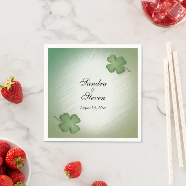 Serviette En Papier Irlandais Dream Mariage (En situation)