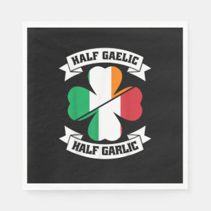 Serviette En Papier Irlandais Italien Demi Gaelic Demi Garlic Saint Pa