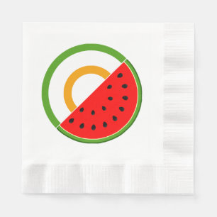Serviette En Papier IRLANDE AVEC PALESTINE - Watermelon