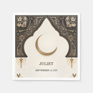 Serviette En Papier Islam Nikah Arabe Walima Fête des mariées musulman
