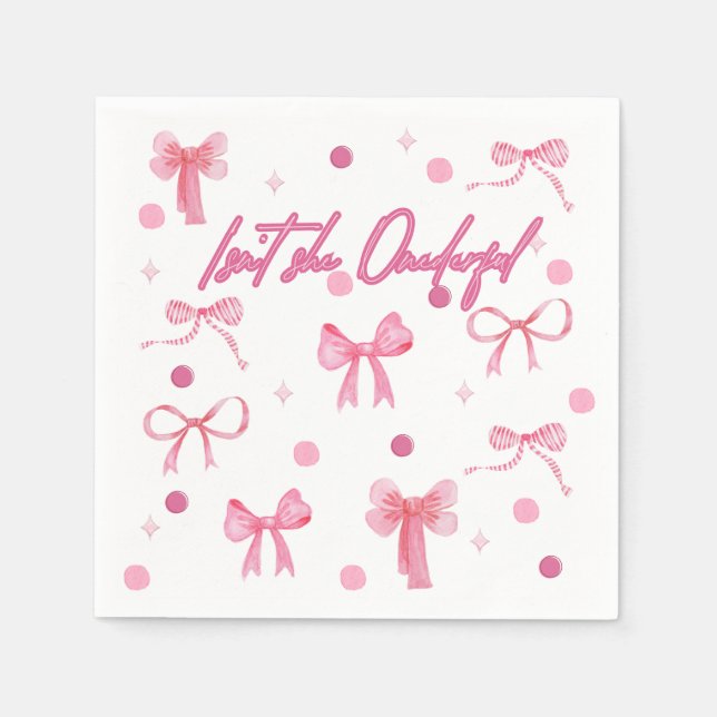 Serviette En Papier Isn't she Onederful napkin (Devant)