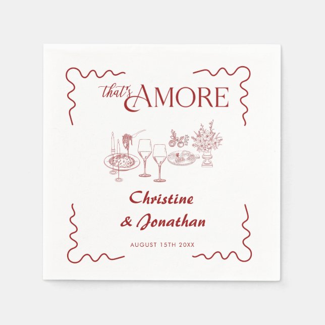 Serviette En Papier Italie | Alimentation italienne | Dîner de répétit (Devant)