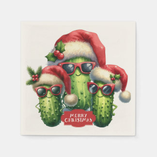 Serviette En Papier It's Pickle Time