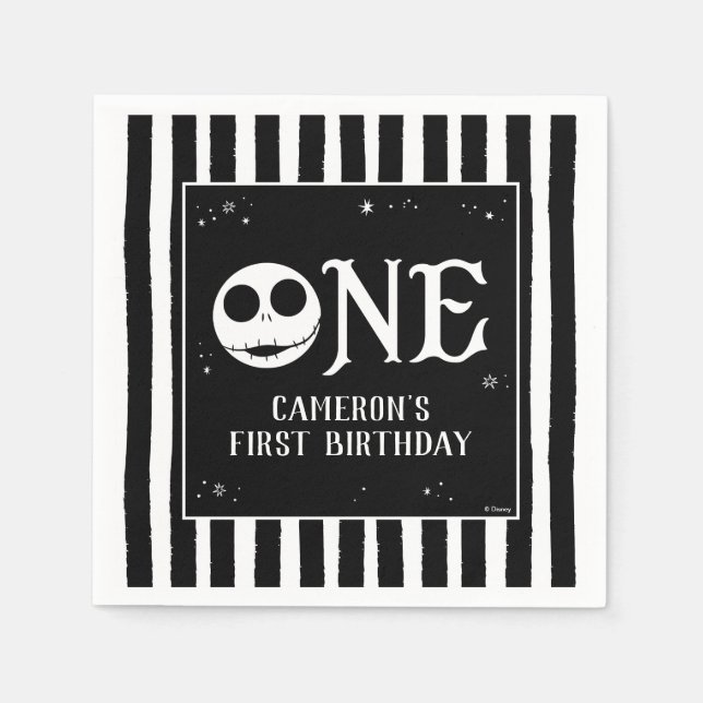 Serviette En Papier Jack Skellington Premier anniversaire - UN (Devant)